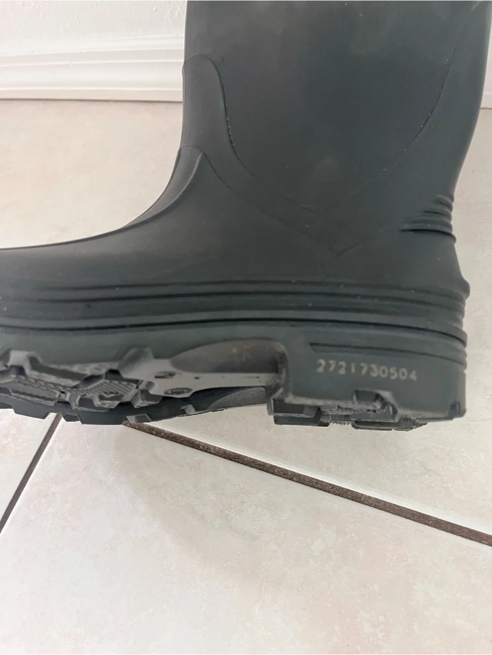 Northerner Black kids Waterproof Tall Rain Boots Big kids 4